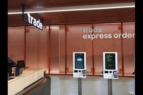 To the right of the store is an area for trade customers, as Kingfisher brings together the best of the B&Q and Screwfix propositions.